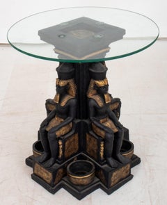 Egyptian Revival Style End Table, 20th c