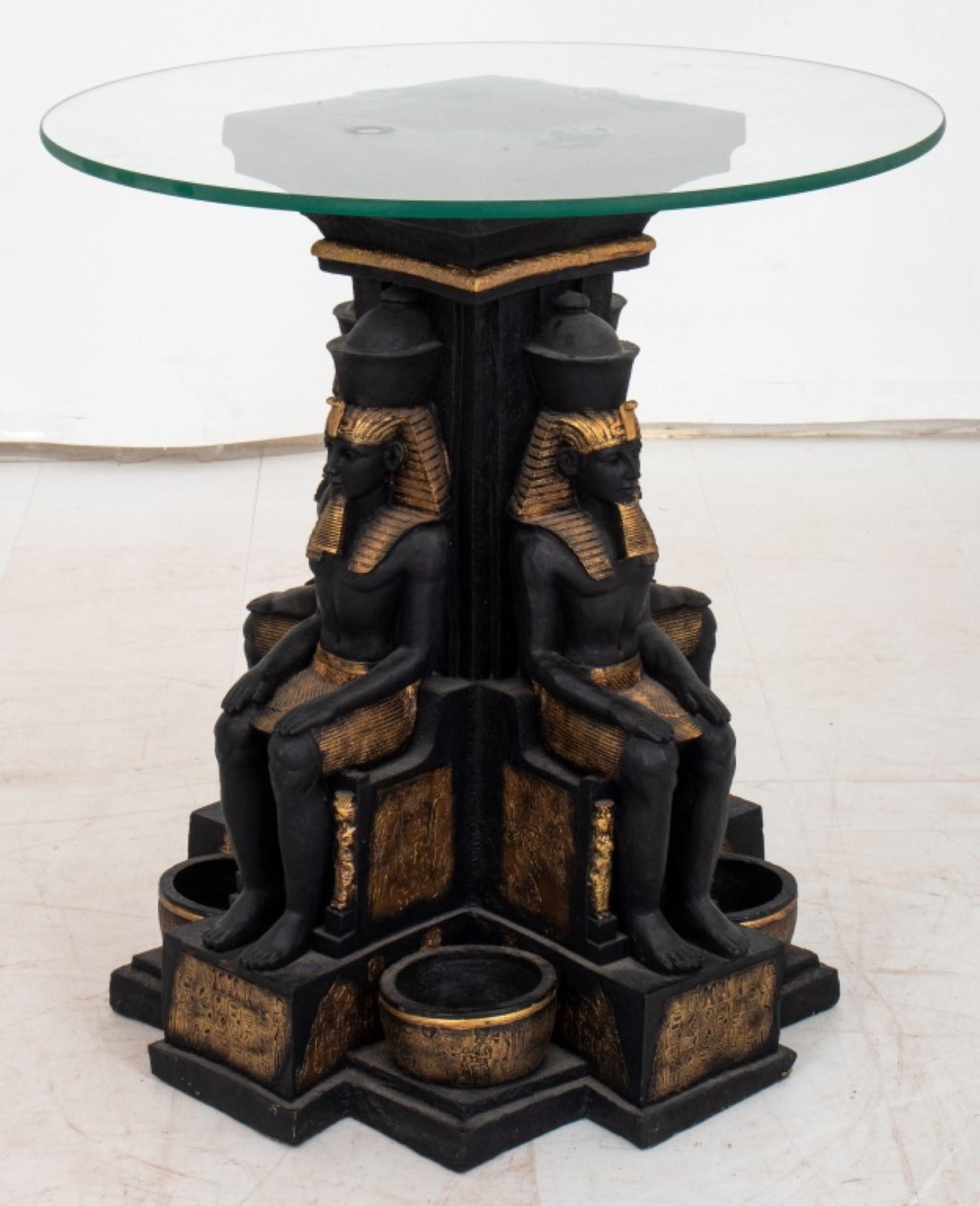 20th Century Egyptian Revival Style End Table, 20th c For Sale