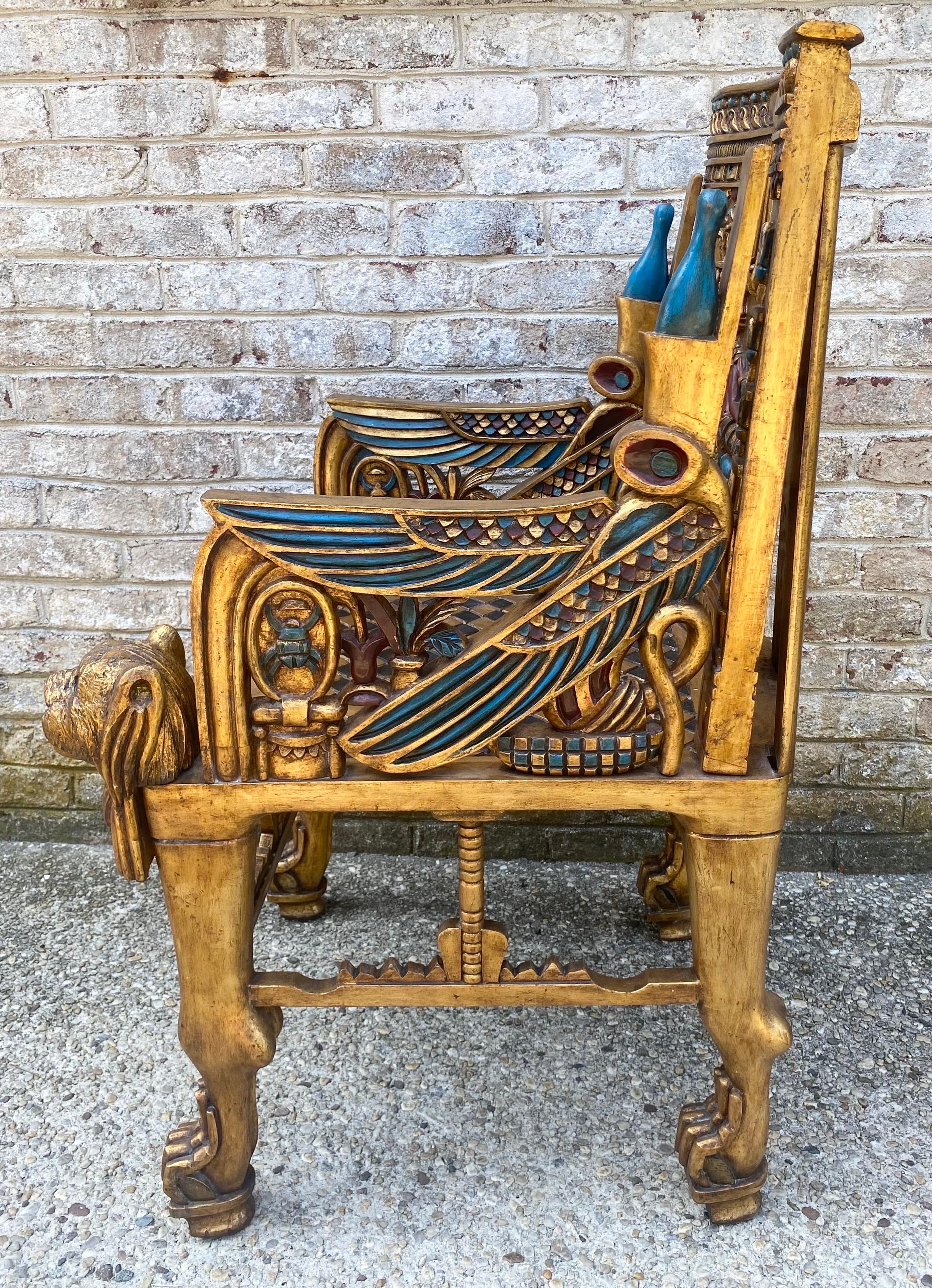Egyptian Revival Style Throne For Sale 2