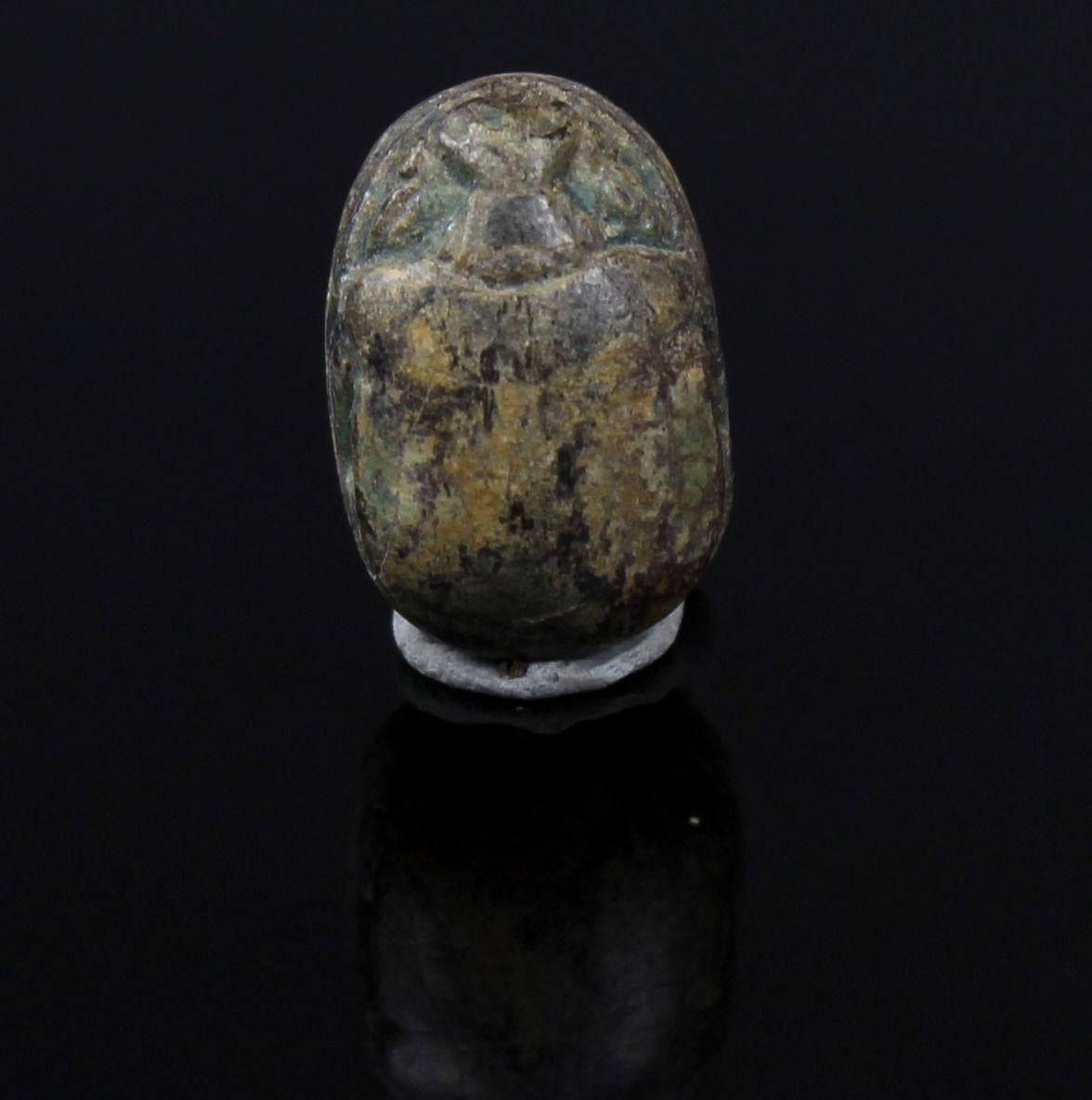 Stone Egyptian scarab