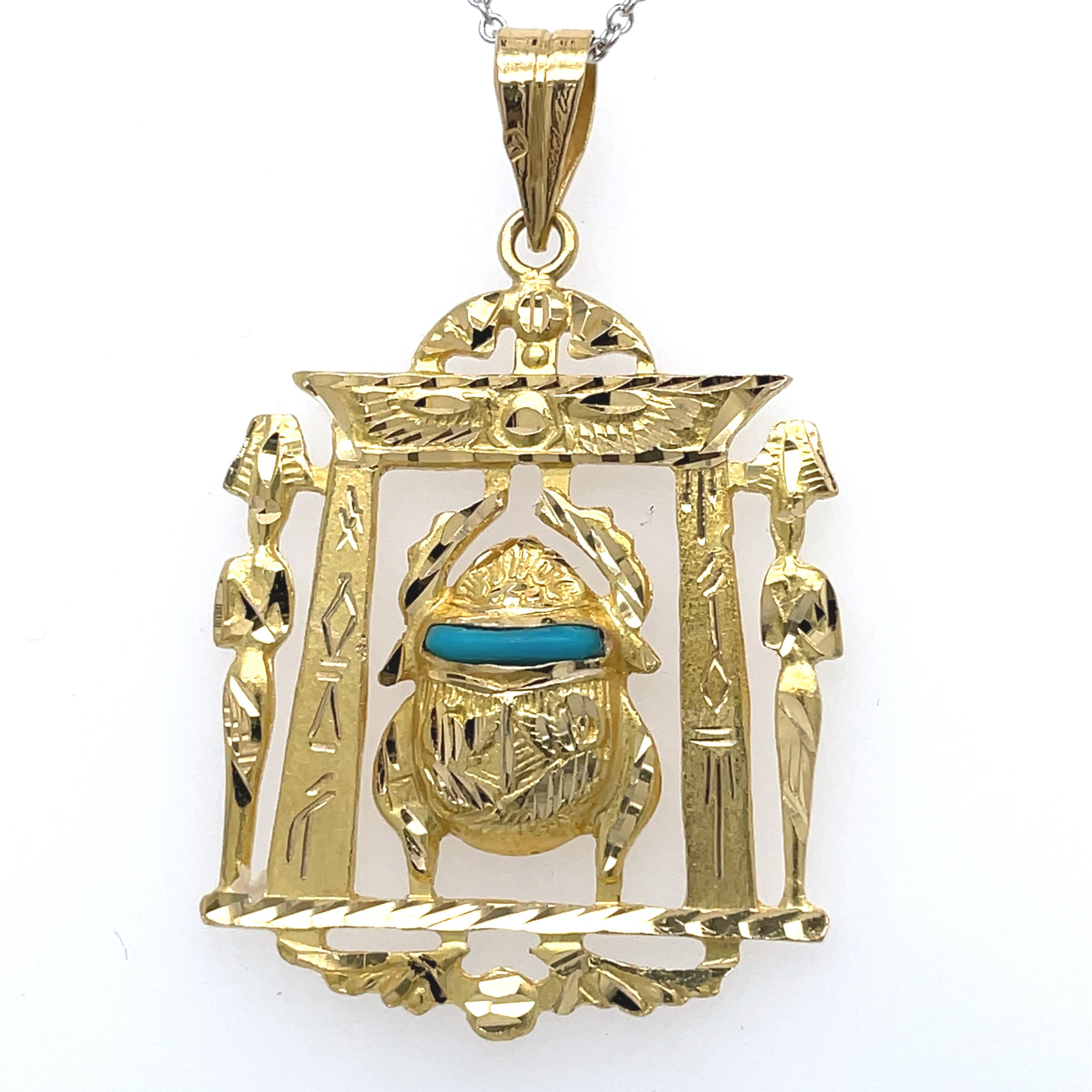 Dung Beetle Egyptian Pendant                                                                                                                                                                                                                             