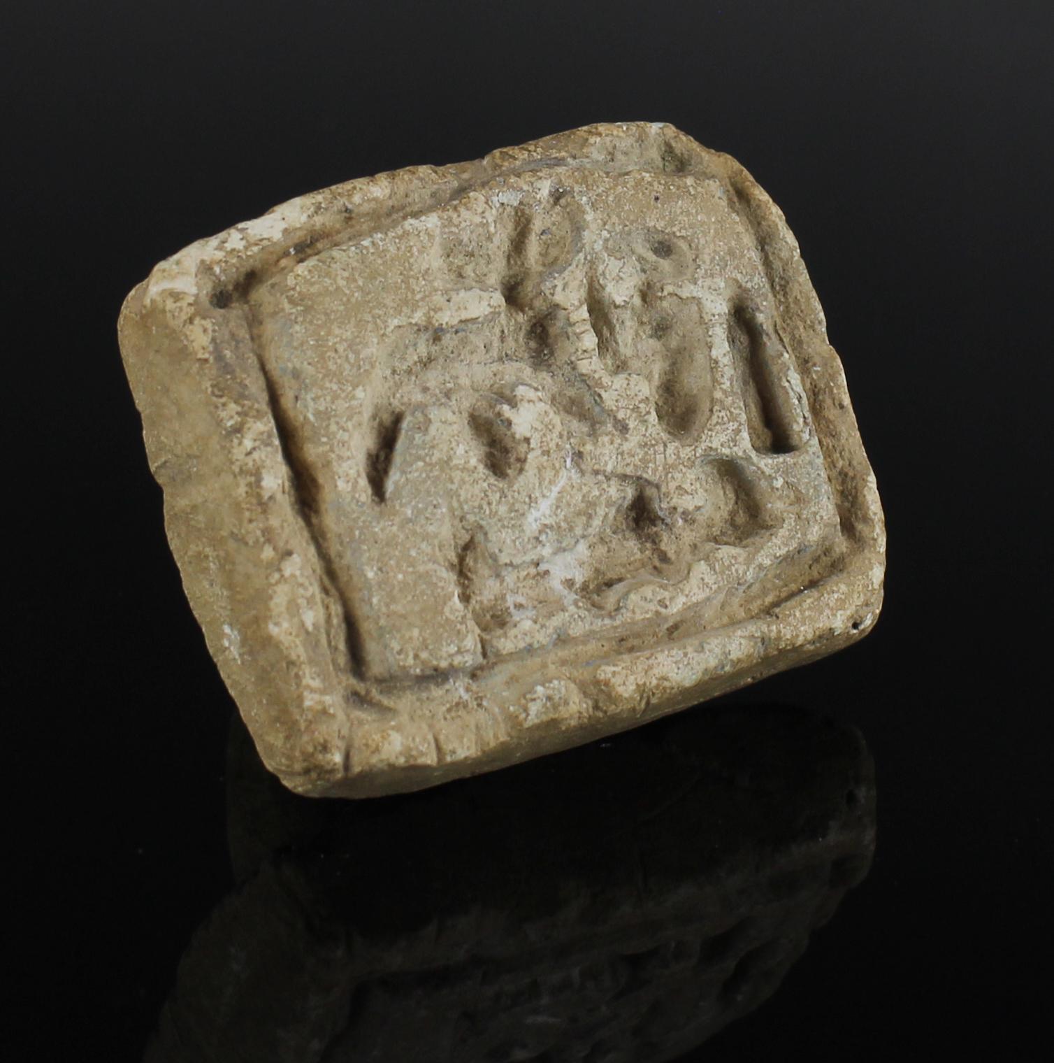 Egyptian seal with Ptah, Anubis and vulture In Good Condition For Sale In EL CAMPELLO, ES