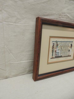 Egyptian Souvenir Framed Art Depicting Temple Scene