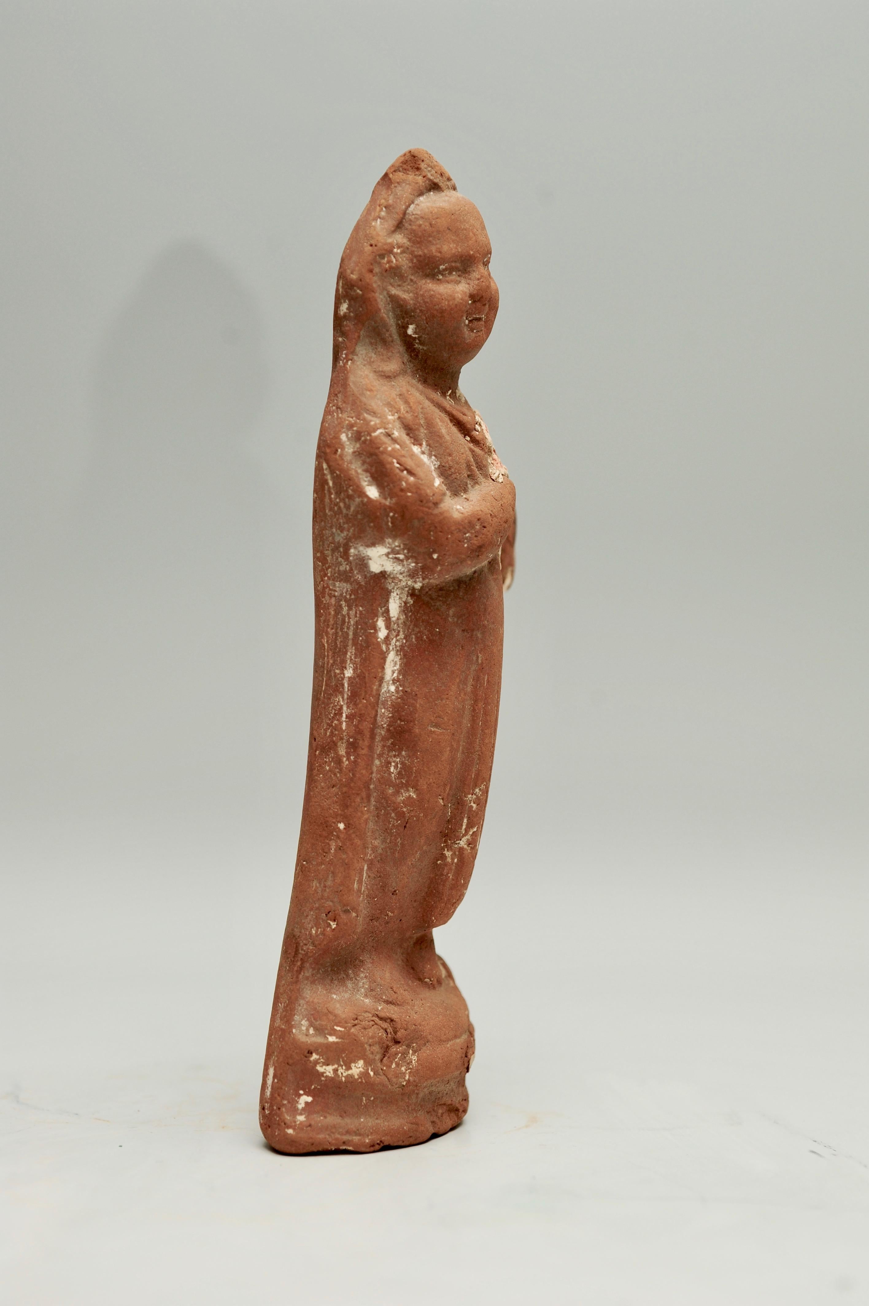 Terracotta Egyptian Statuette of Harpocrates