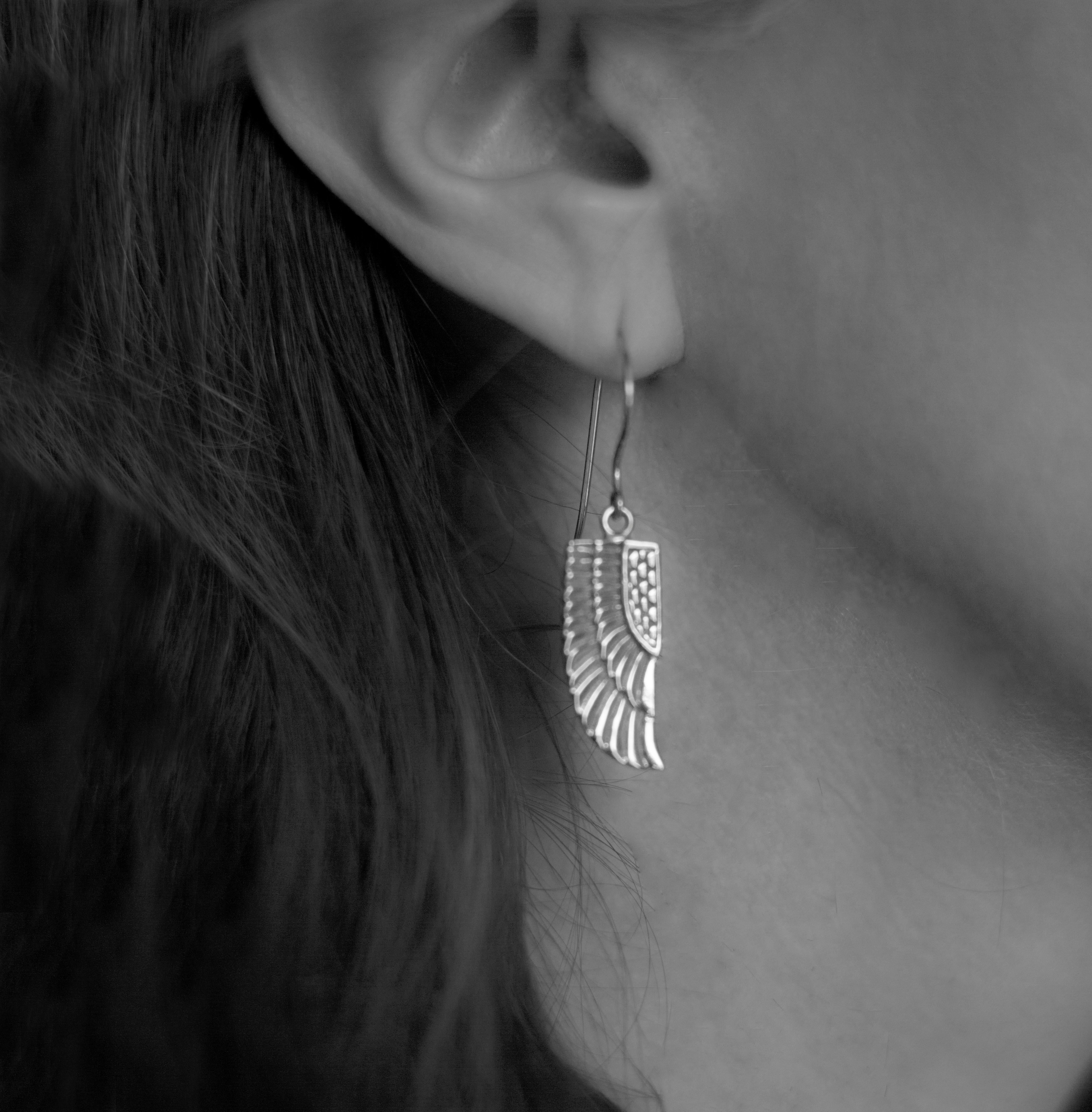 egyptian earrings silver