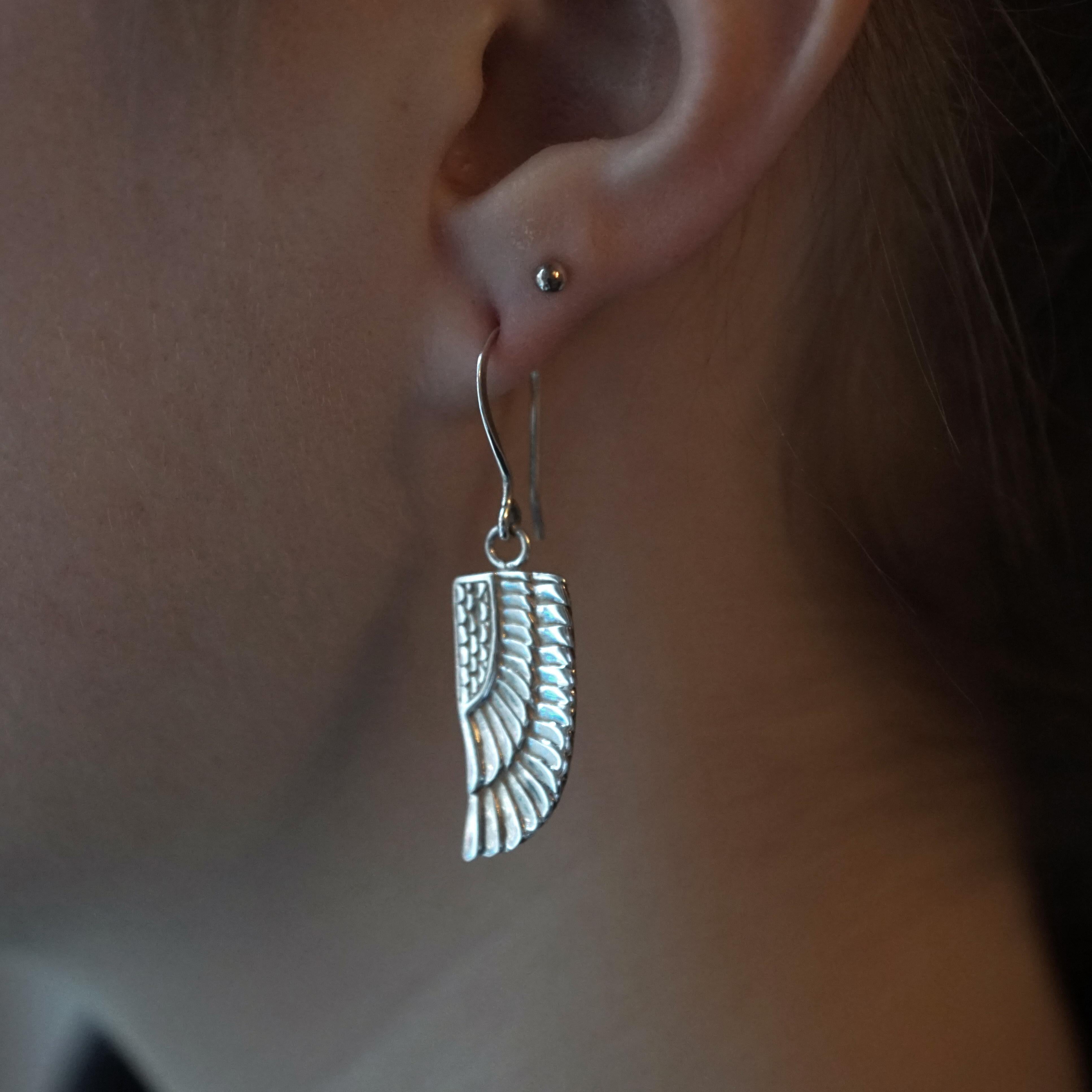 egyptian silver earrings