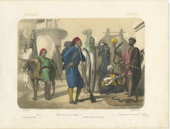 Egyptian Street Scene – Fellahs, Soldiers, and Snake Charmers, c.1845
