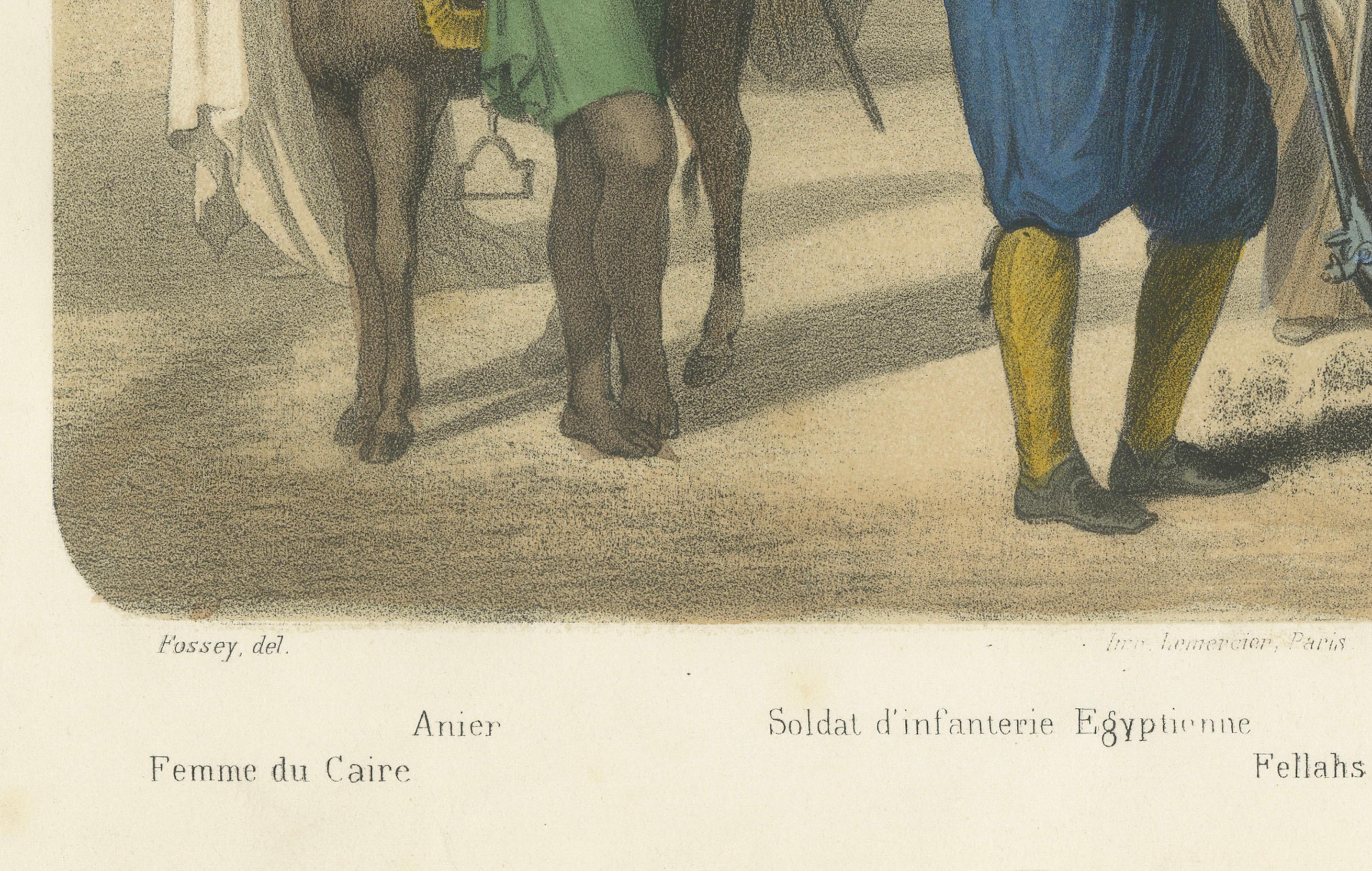Egyptian Street Scene – Fellahs, Soldiers, and Snake Charmers, c.1845