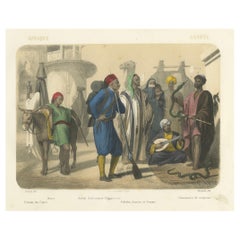 Egyptian Street Scene – Fellahs, Soldiers, and Snake Charmers, c.1845