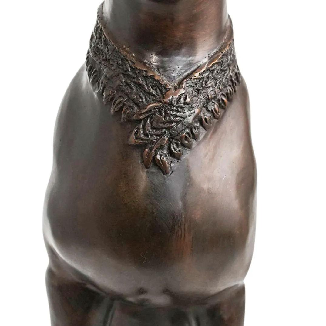 French Egyptian Style Bronze Cat Sculpture