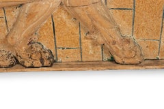 Egyptian Style Carved Wooden Wall Plaque of a Winged Bull