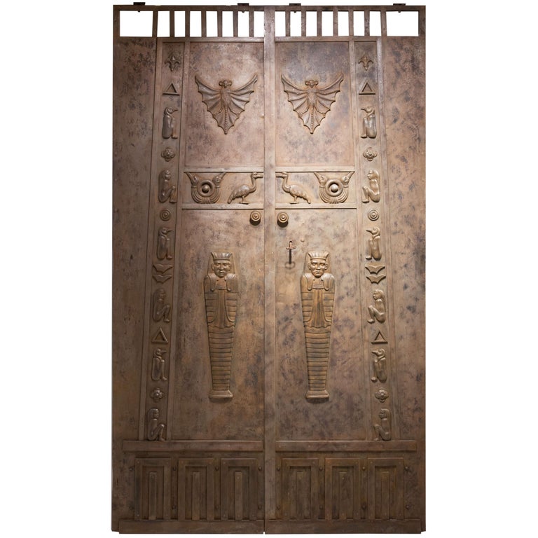 Egyptian Style Iron Doors, circa 1800 For Sale at 1stDibs