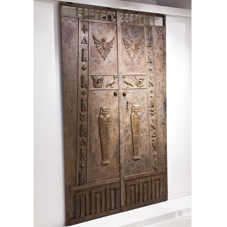 Egyptian Style Iron Doors, circa 1800 For Sale at 1stDibs