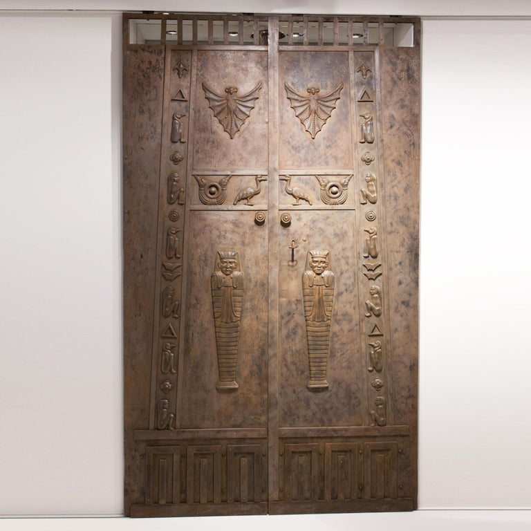 Egyptian Style Iron Doors, circa 1800 For Sale at 1stDibs