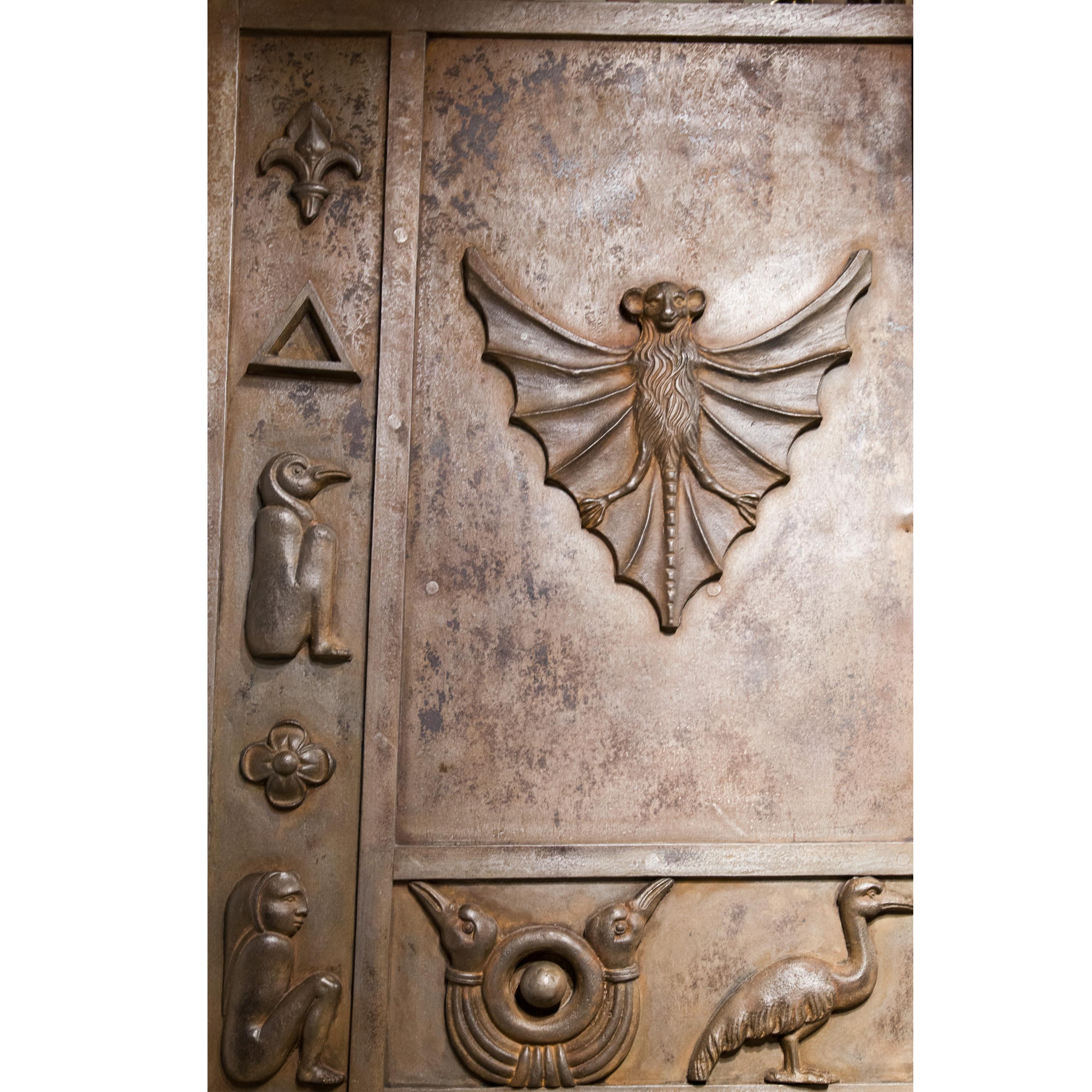Egyptian Revival Egyptian Style Iron Doors, circa 1800 For Sale