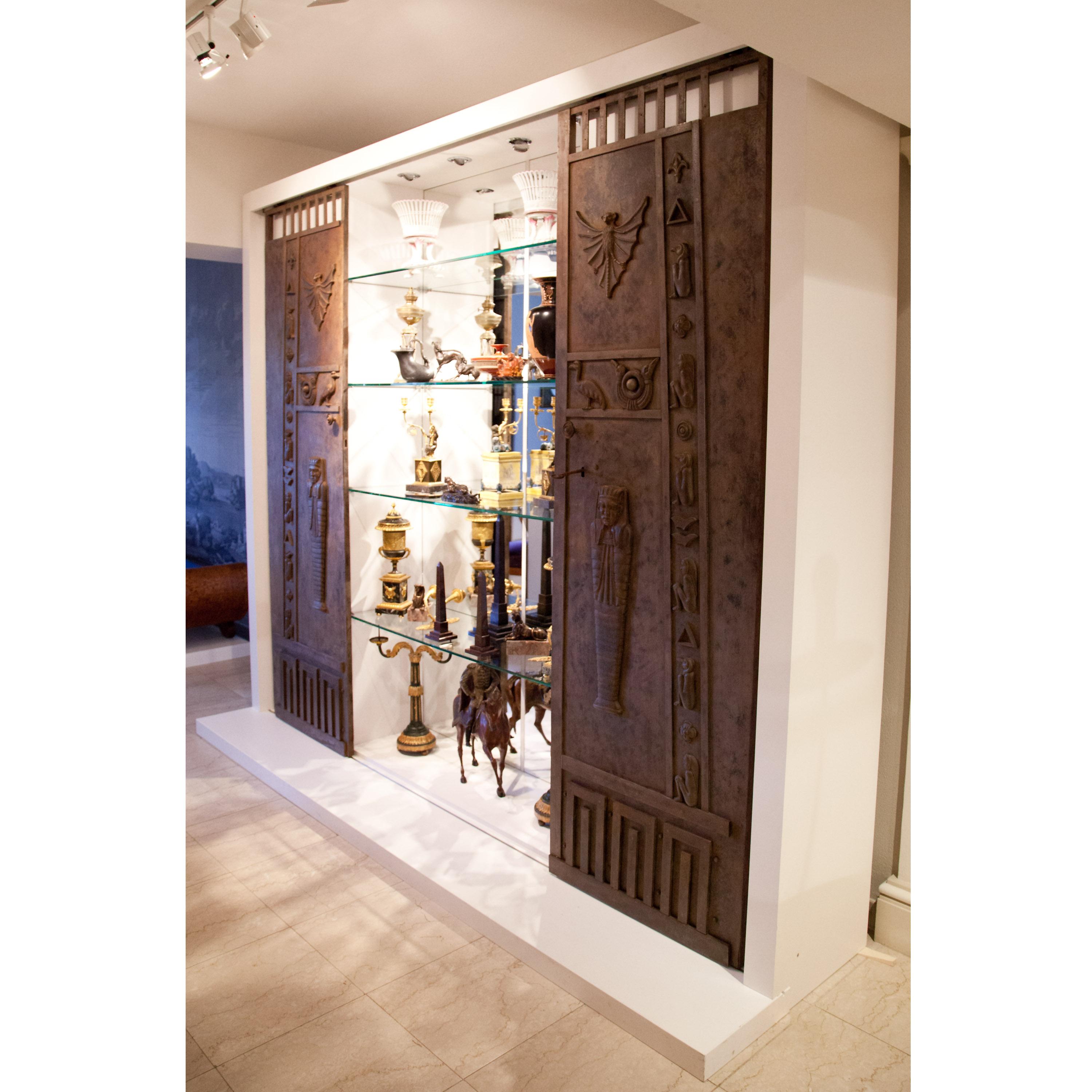 Early 19th Century Egyptian Style Iron Doors, circa 1800 For Sale