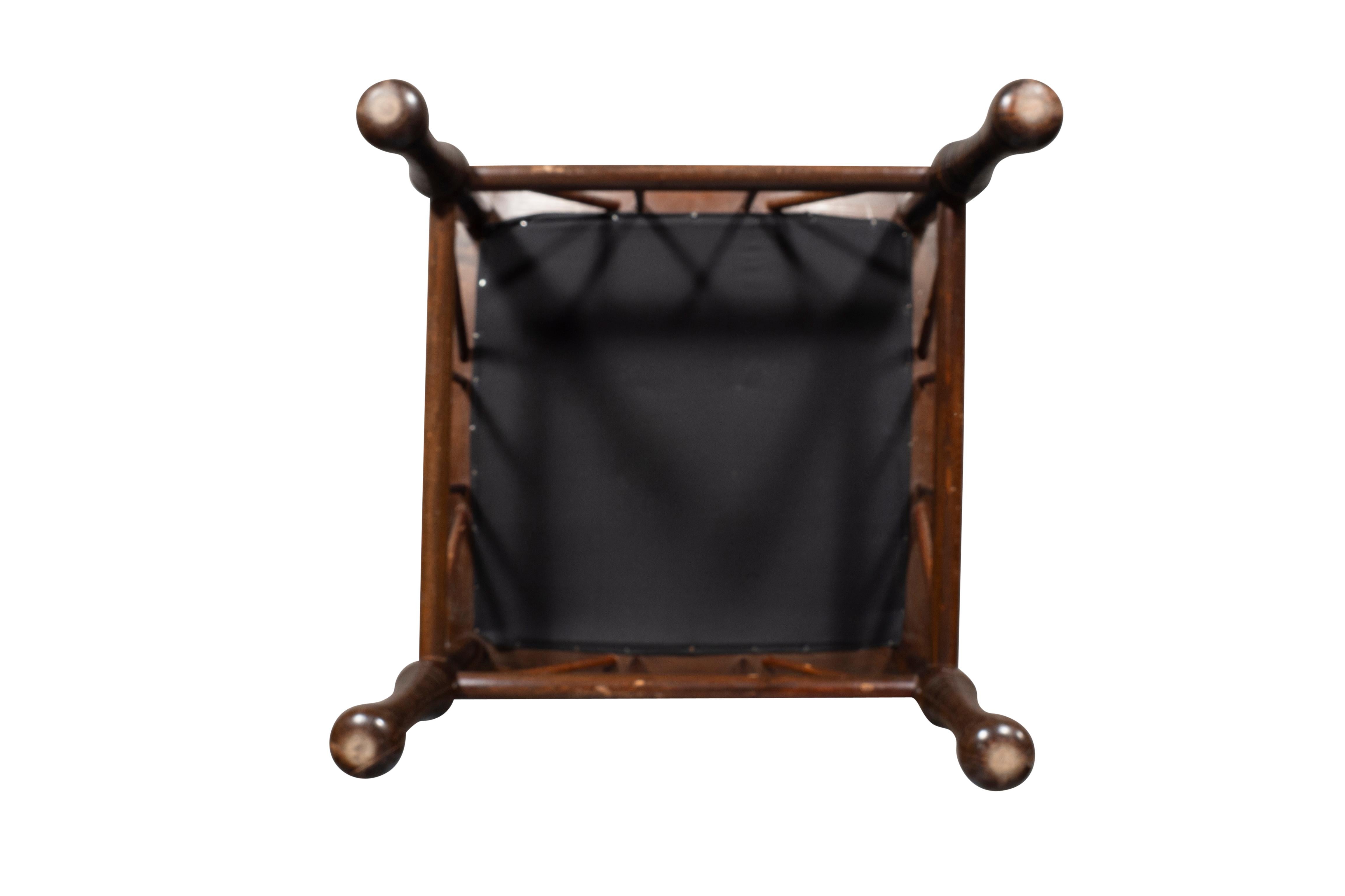 Leather Egyptian Style Thebes Stool For Sale