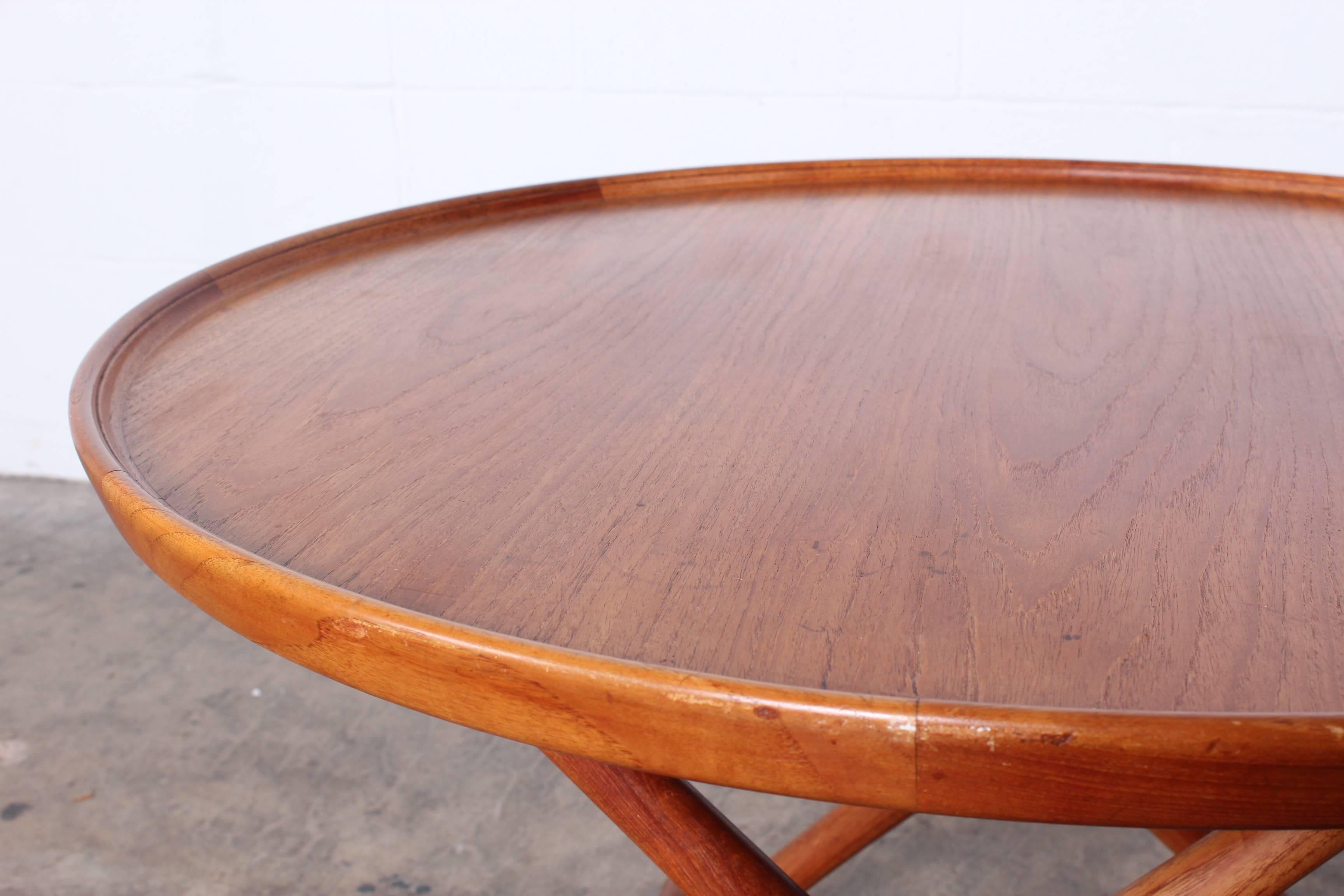 Egyptian Table by Mogens Lassen for A.J. Iversen In Good Condition In Dallas, TX