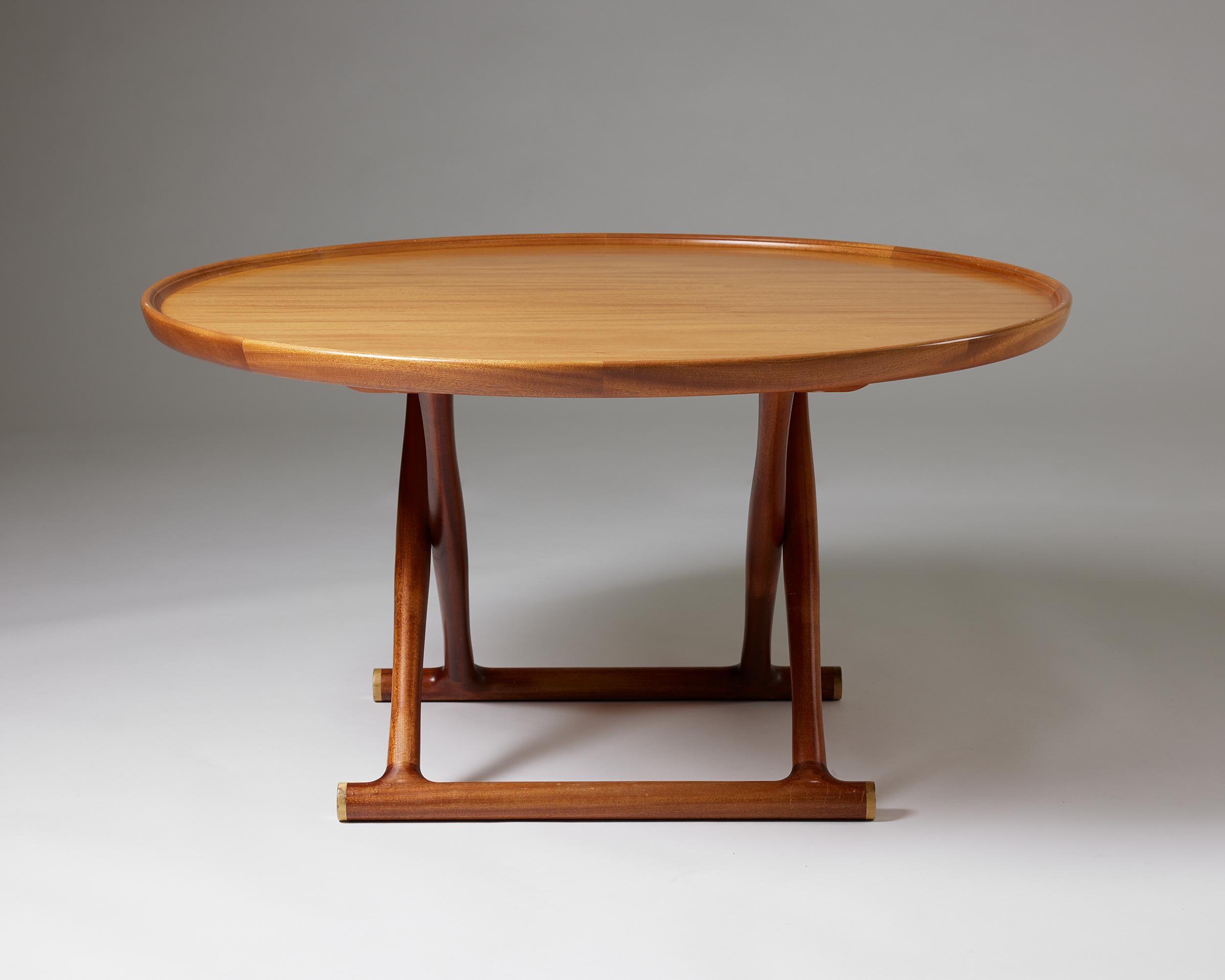 ‘Egyptian Table’ Designed by Mogens Lassen for Rud. Rasmussen, Denmark, 1935 In Good Condition In Stockholm, SE