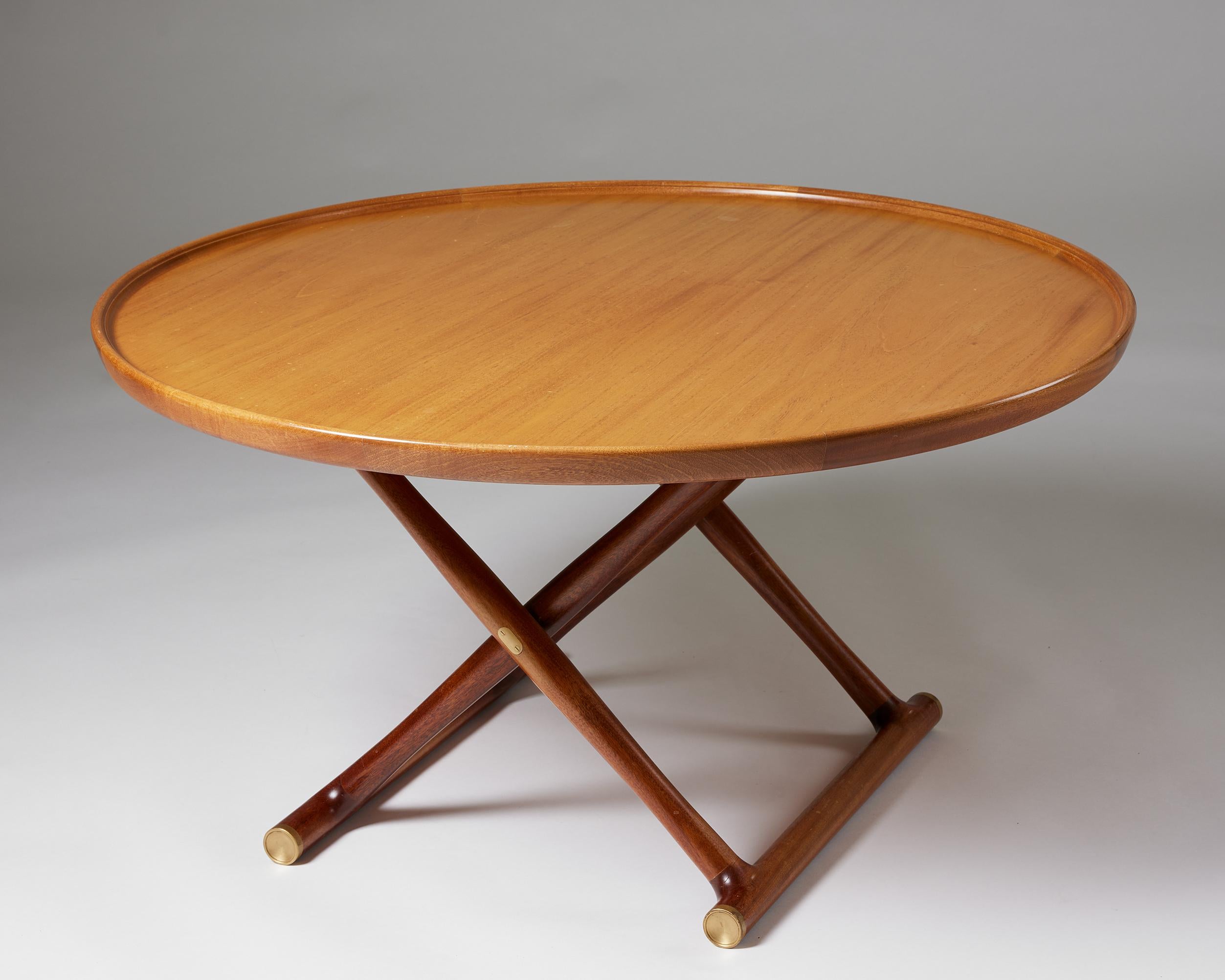 Brass ‘Egyptian Table’ Designed by Mogens Lassen for Rud. Rasmussen, Denmark, 1935