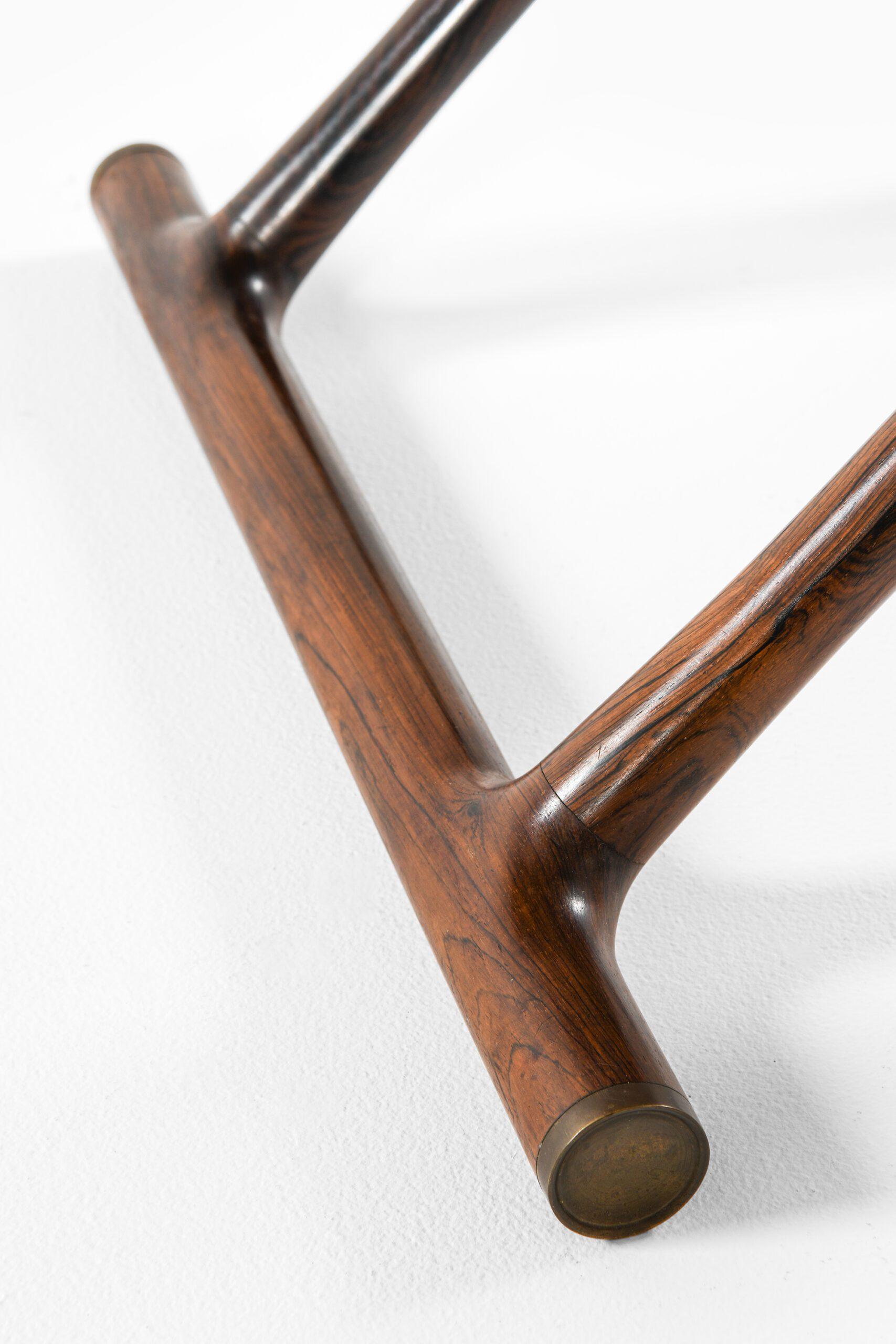 Danish 'Egyptian Table' in Rosewood and Brass by Mogens Lassen, 1935 For Sale