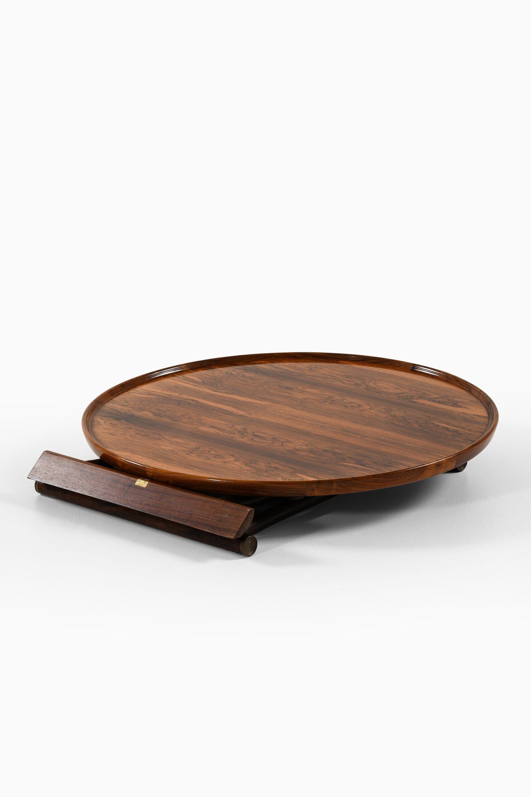 'Egyptian Table' in Rosewood and Brass by Mogens Lassen, 1935 For Sale 1