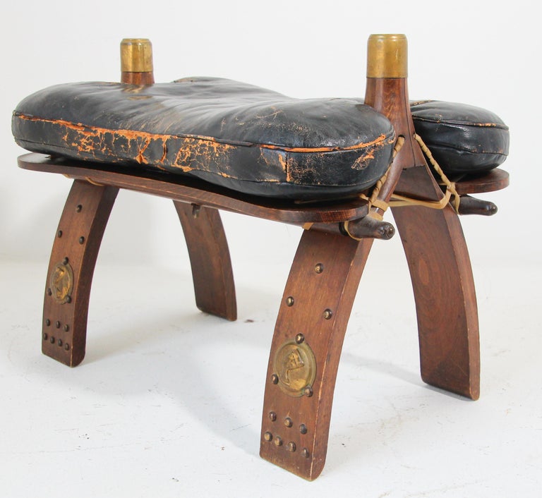 Egyptian Vintage Camel Saddle Stool at 1stDibs | camel saddle chair, camel  saddle footstool value, egyptian camel saddle