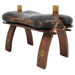 Egyptian Vintage Camel Saddle Stool