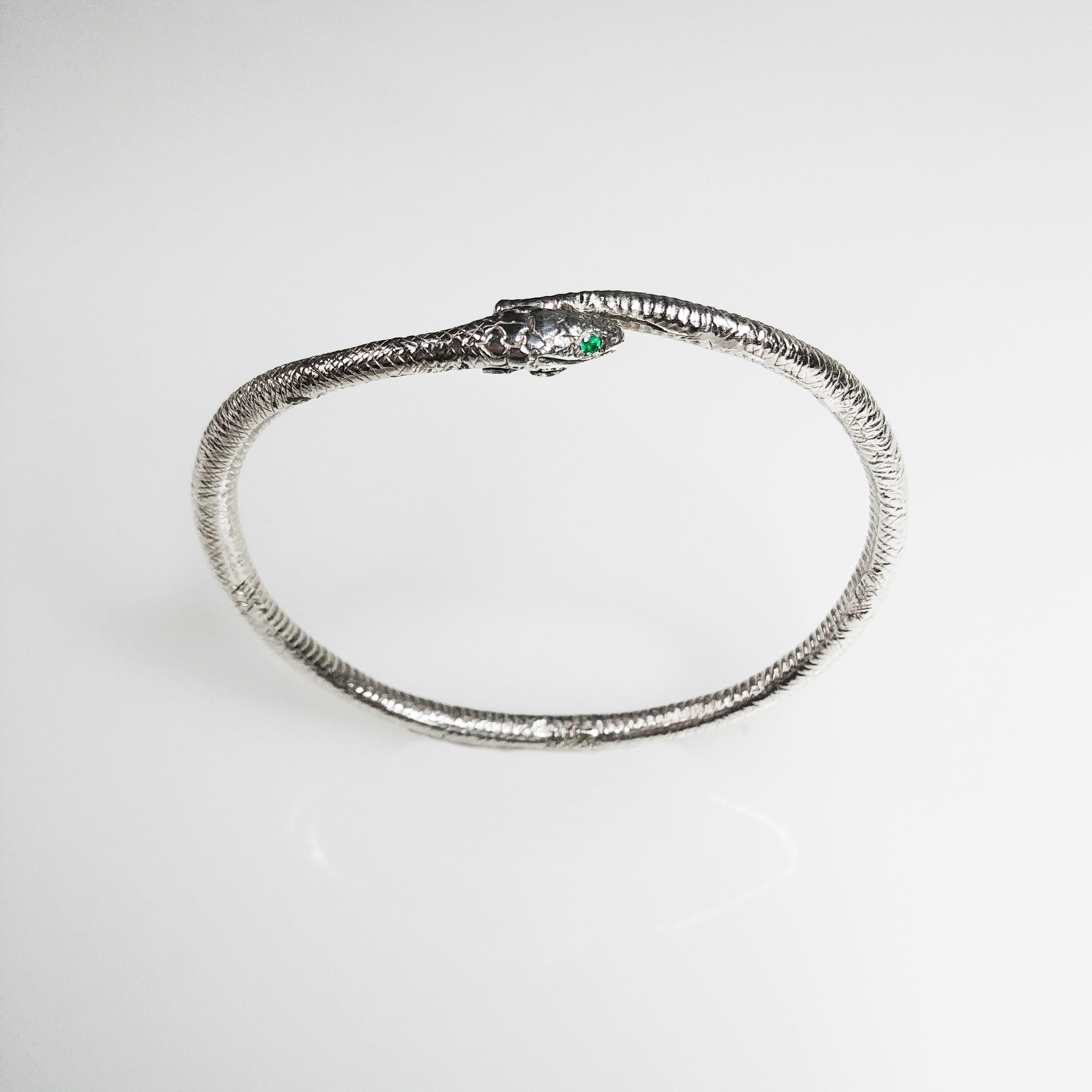 sterling silver snake bracelet