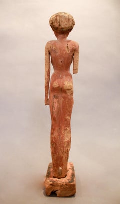 Egyptian woman statue in wood, Middle Kingdom, XI - XII dynasties