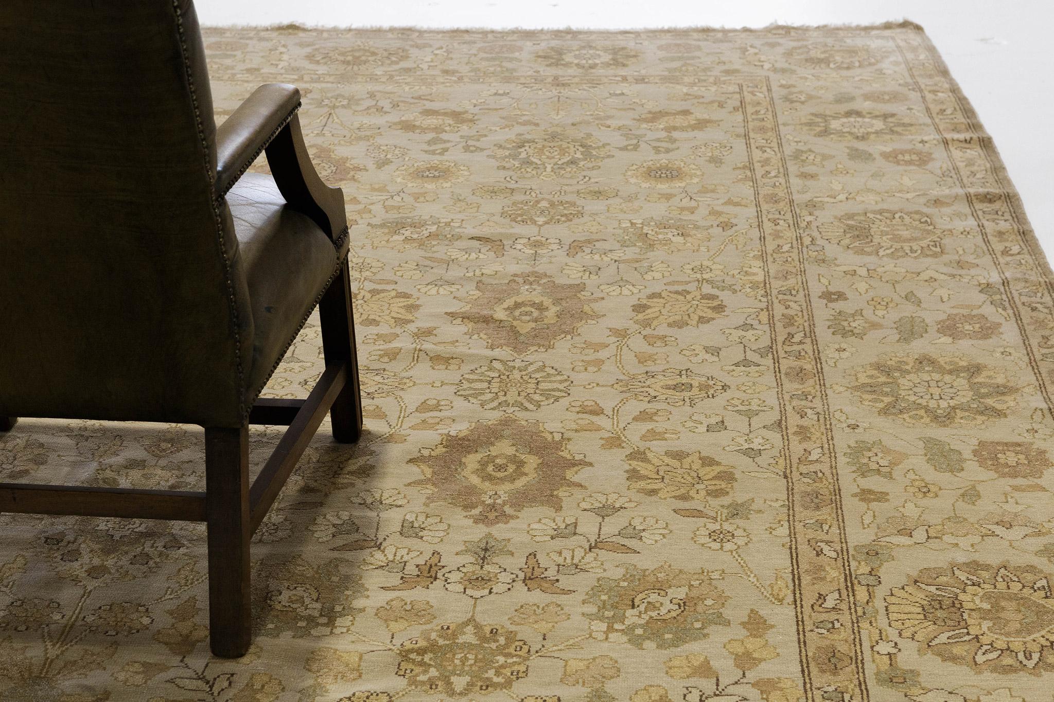 Ägyptischer Teppich im Zigler-Design (Handgeknüpft) im Angebot