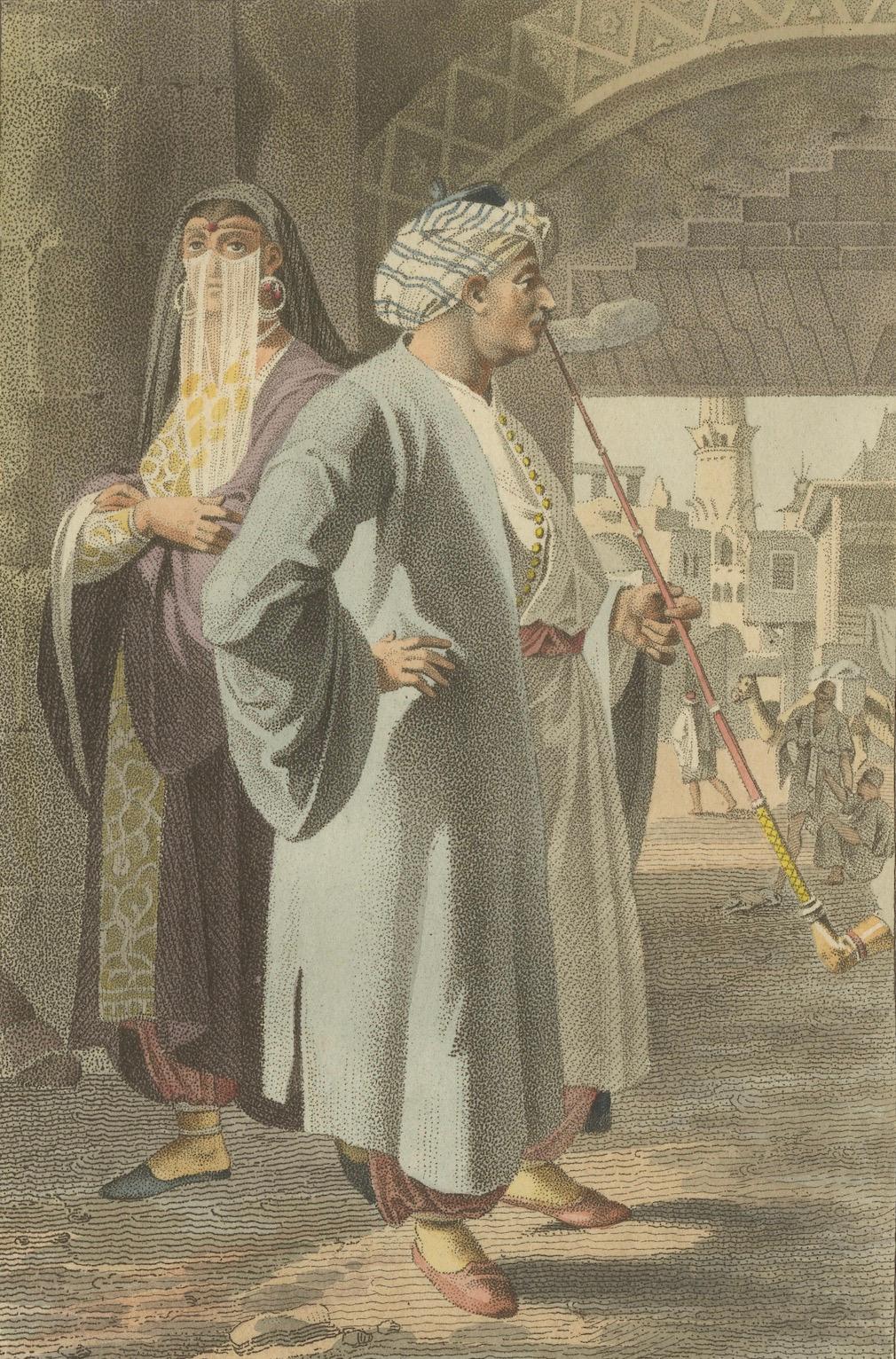 Egyptians – Antique Hand-Colored Ethnographic Engraving (c.1810)