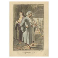 Egyptians – Antique Hand-Colored Ethnographic Engraving (c.1810)