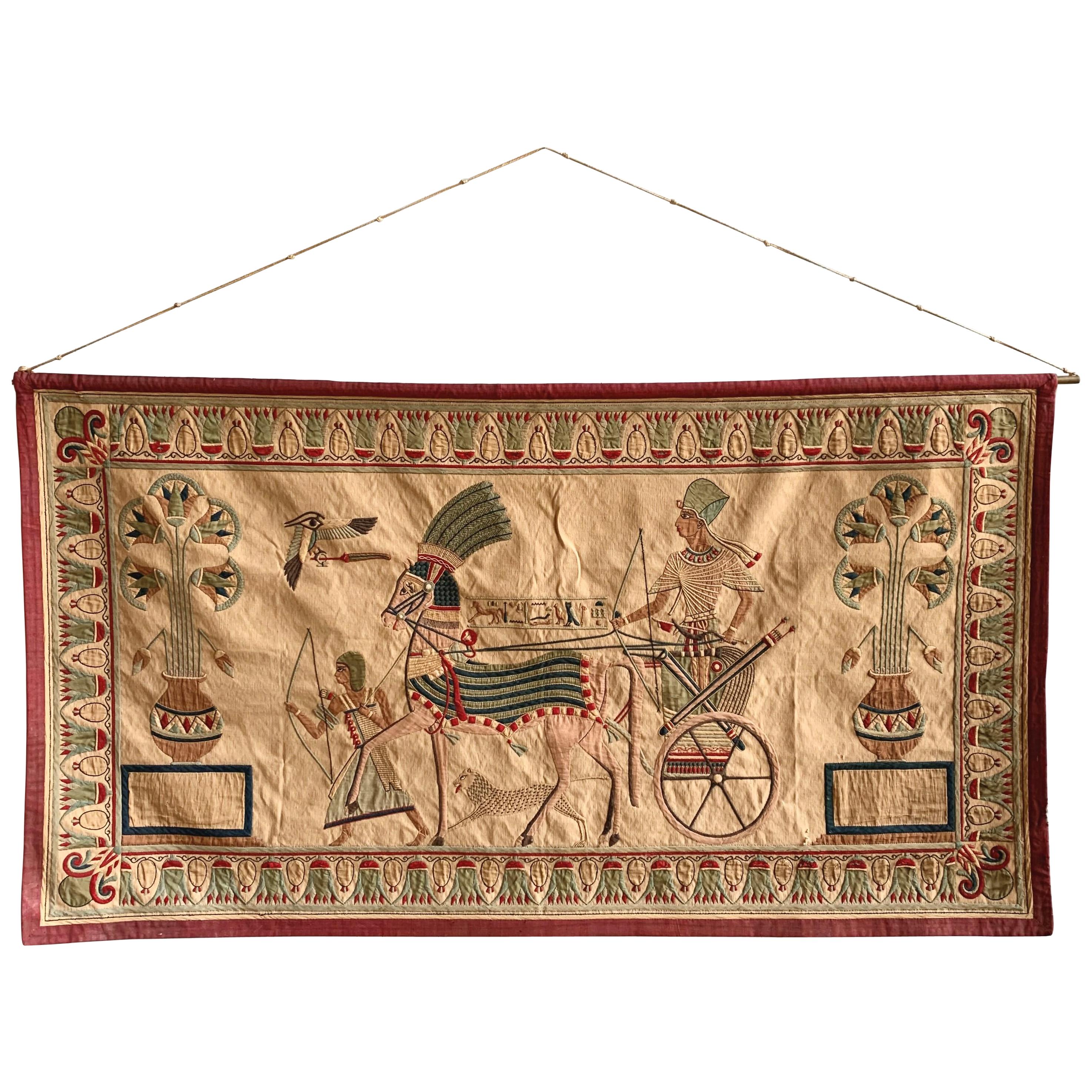 Large Egyptian Revival Wall Hanging For Sale at 1stDibs