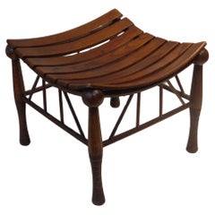 Egyptian Revival Thebes Stool / Liberty & Co. / Circa 1900