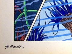 Art Deco : Underwater Flowers, 1926 - Original Lithograph