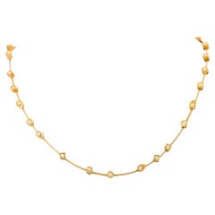 EHINGER SCHWARZ Halskette mit 27 Diamanten im Brillantschliff, insgesamt ca. 1 ct,