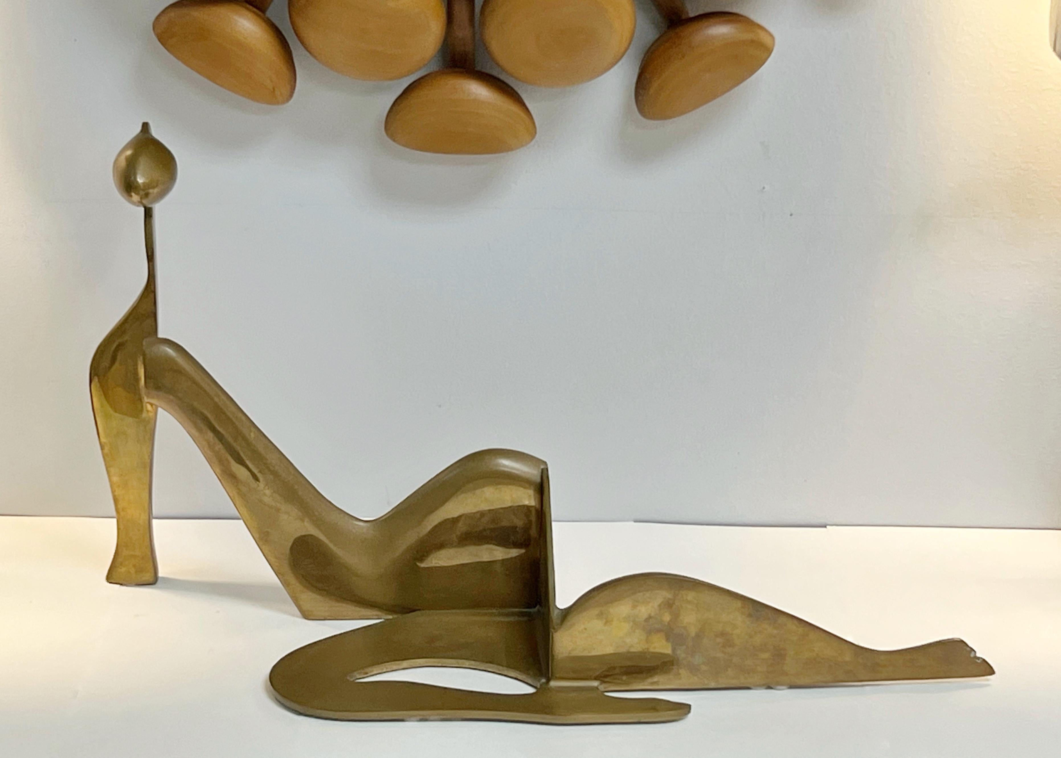 Eichengreen and Gensburg Large Modernist Bronze Sculpture For Sale 1