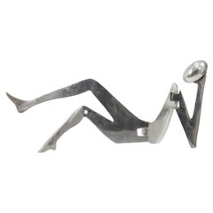 Eichengreen & Ginsburg Escultura de Mujer de Aluminio Poslished Articulada