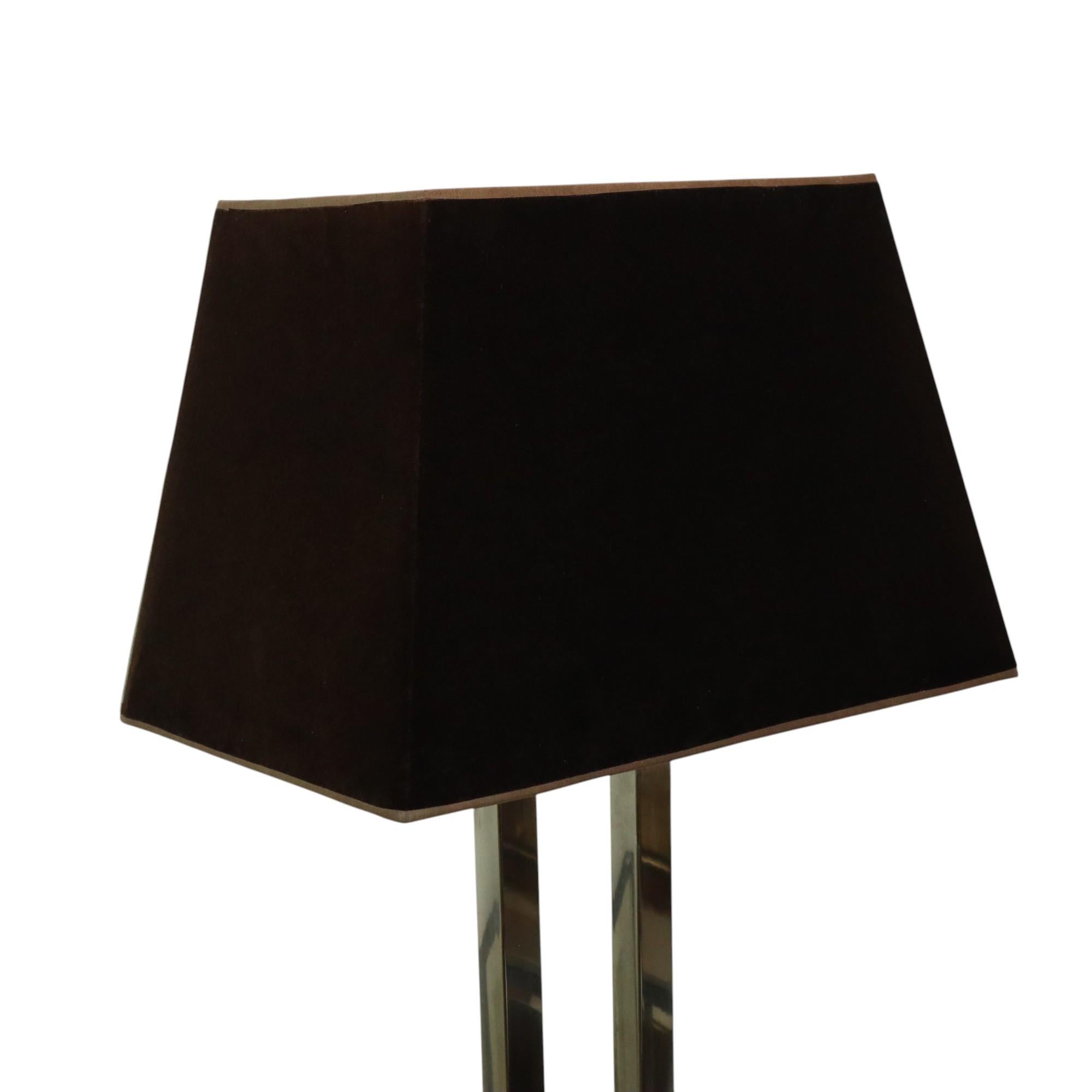 Acier inoxydable Lampadaire Eichholtz Arlington Design en acier inoxydable et base en granit 152 cm en vente