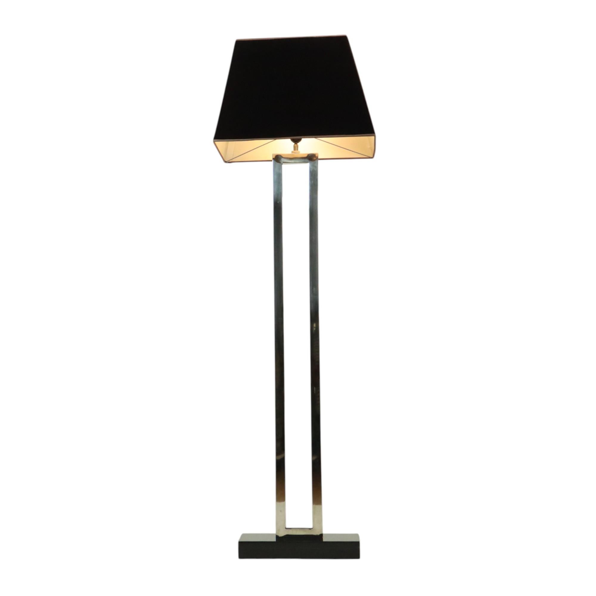 Lampada da terra EICHHOLTZ Arlington Design Base in acciaio inox e granito 152 cm