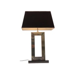Lampe de bureau Eichholtz Arlington Design en acier inoxydable base granite 72 cm