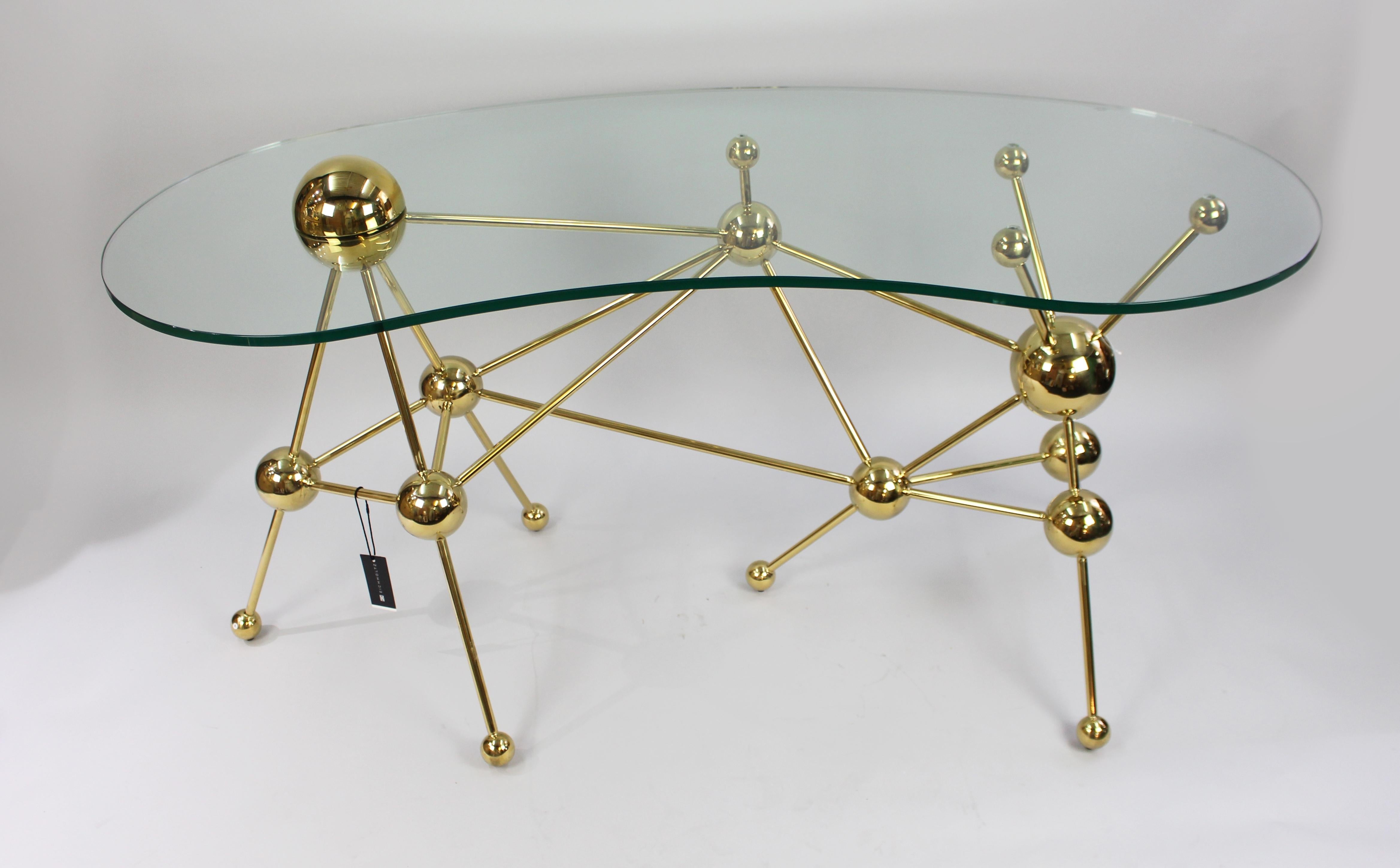 EICHHOLTZ Table console en verre en forme de rein Bureau Bon état - En vente à Worcester, GB