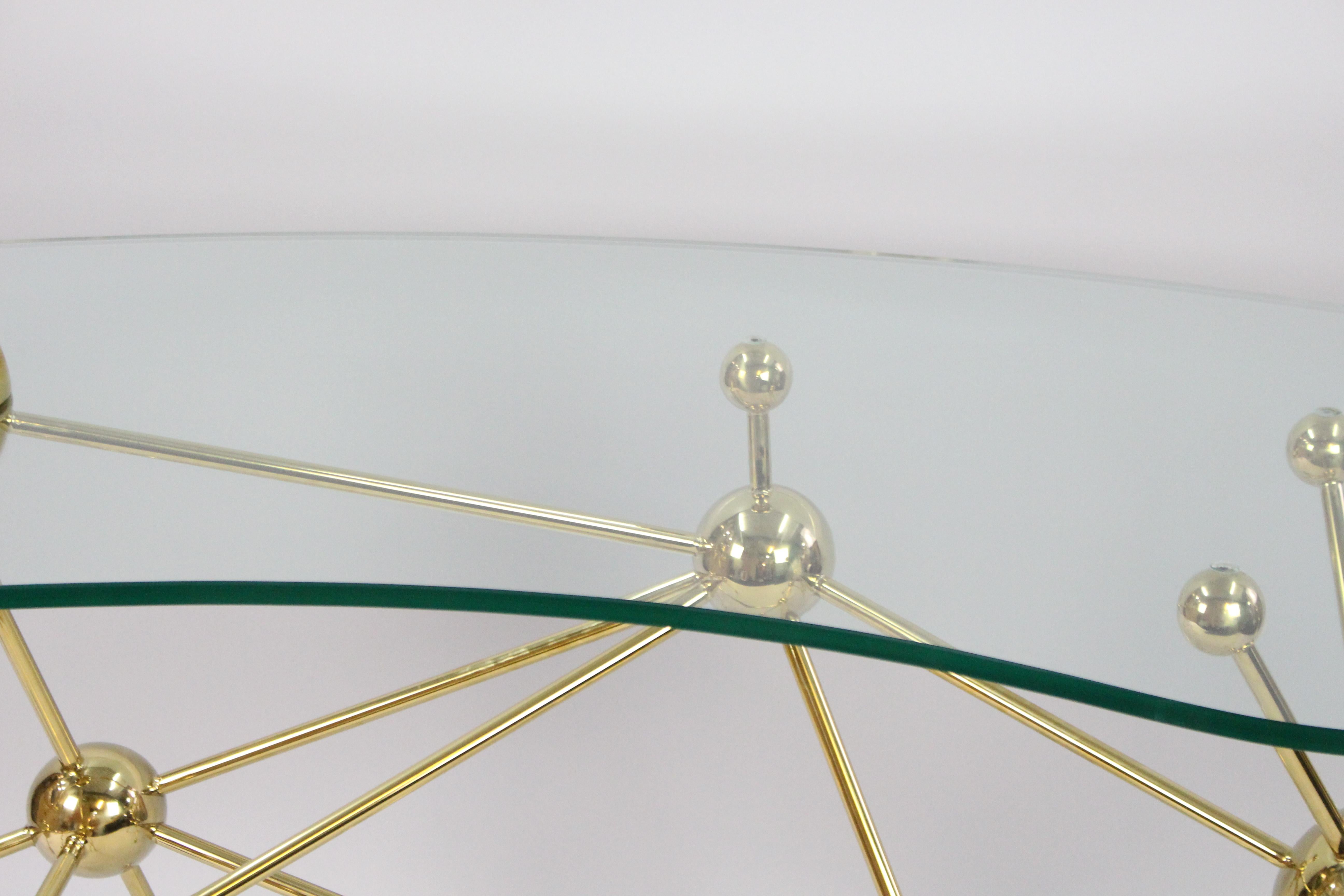 EICHHOLTZ Table console en verre en forme de rein Bureau en vente 2