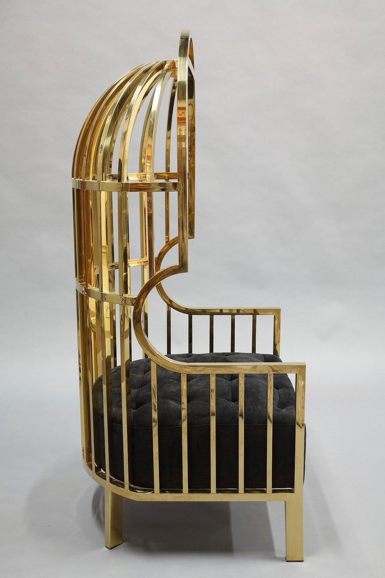 Eichholtz Bora Bora Birdcage Chairs, Gold at 1stDibs gold birdcage
