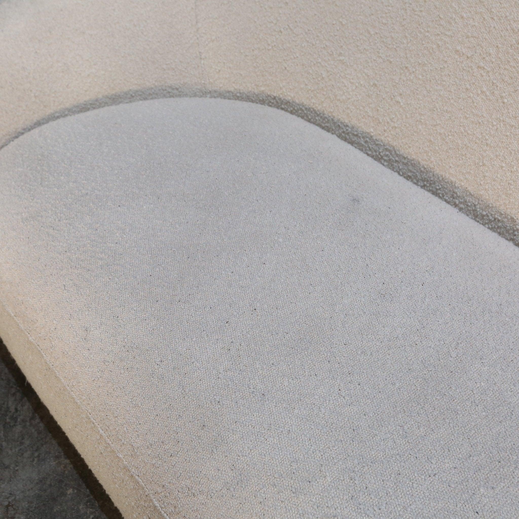 Contemporary Eichholtz Brice White Boucle Sofa H72xW213xD90cm seat height 42cm