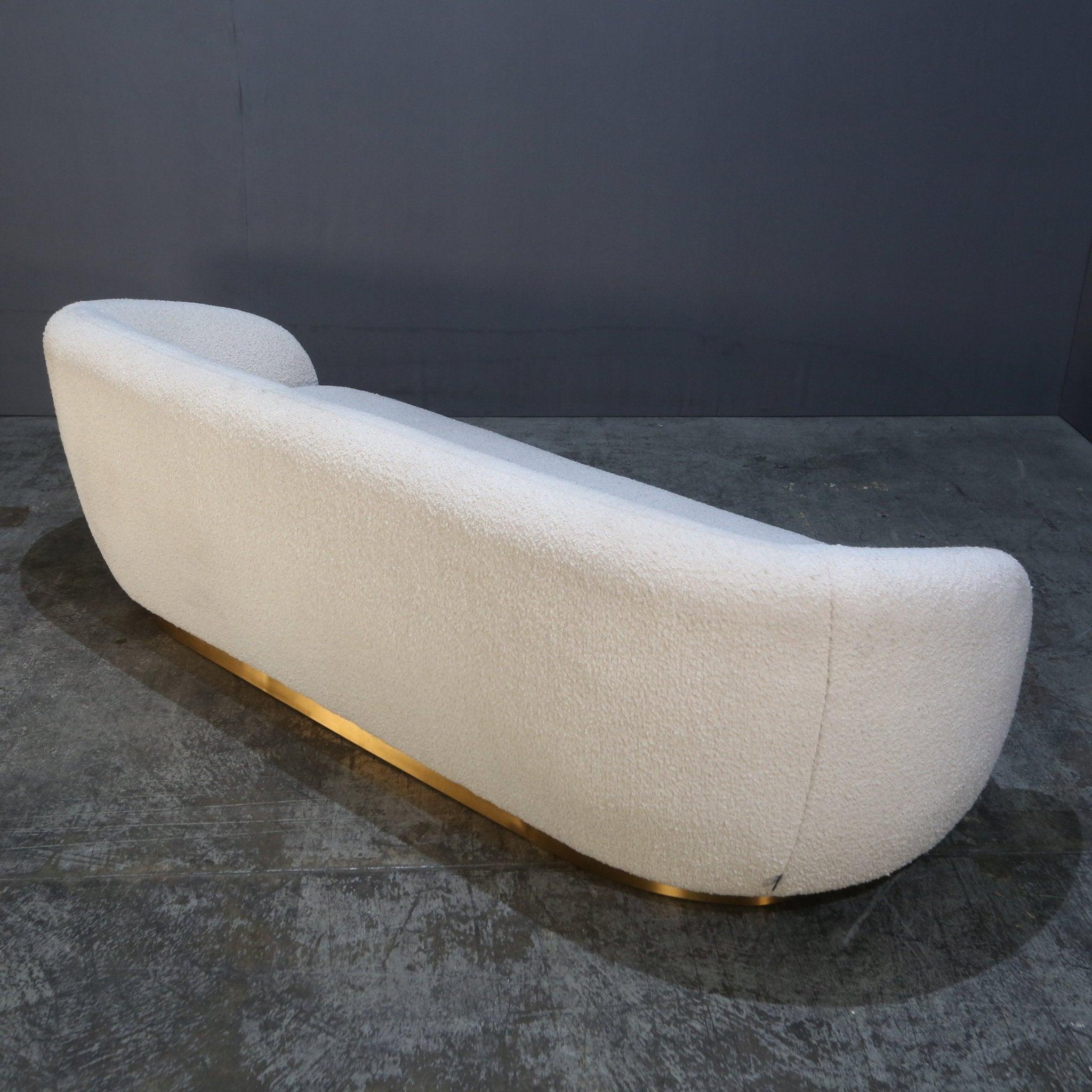Eichholtz Brice White Boucle Sofa H72xW213xD90cm seat height 42cm 1