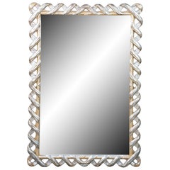 Specchio Eichholtz Casone in stile rinascimentale italiano con motivo a traliccio metallico, nastri, corda e intrecci 4