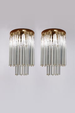 Eichholtz Vittoria-Kristall-Deckenleuchten aus dem Jahr 1970