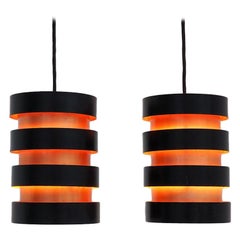 Eiffel Pendants in Black 
Copper by Jo Hammerborg for Danish Fog 
Mørup, 1960s